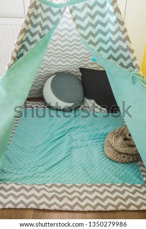 Children's Teepee tent, play tent for children, scandinavian design colorful