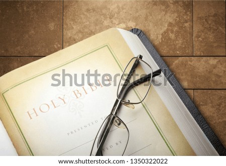 Old open Bible ( American Standard version