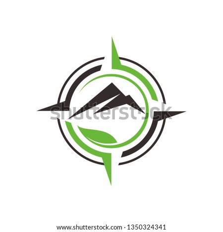 Compass logo design template vector illustration