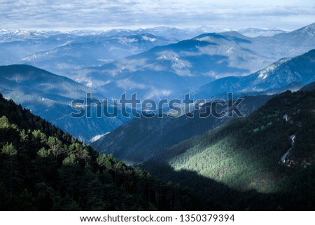 Mountain view. Landscape background. 