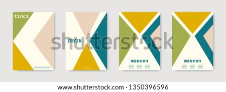 Technology cover design. Minimal vector geometric. Shapes patterns. Triangle design template. Blue, pink, gold, white, bright business concept. Colorful set of vector. Cool technology cover design.