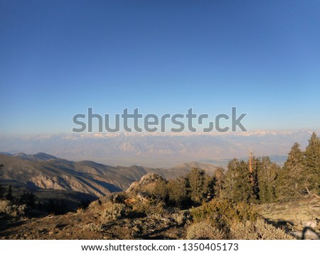 Image of view from the White Mountains area, Inyo County.         