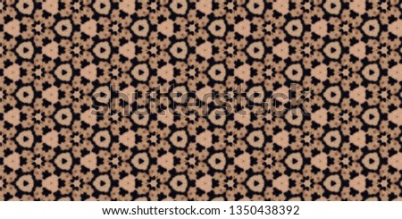 Abstract geometric pattern with leopard print