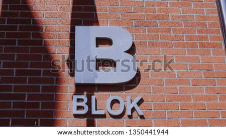 B Block Sign