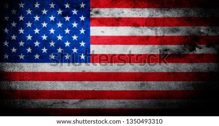 Flag of USA grunge