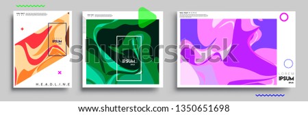 Covers design sets, cool gradient shapes composition, shapes, abstract lines and style graphic geometric elements. Applicable for placards, brochures, posters, covers and banner