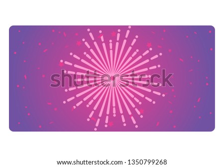 background fireworks purple pink, vector