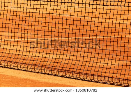 Grid on the tennis court as a background.