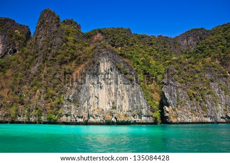 paradise Phi Phi islands,Andaman Ocean,South Thailand