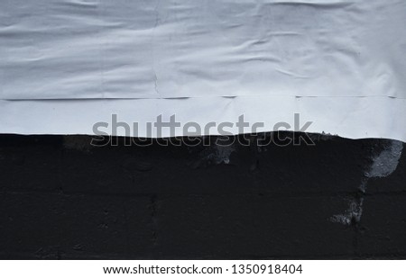 white street poster edge with brick wall background