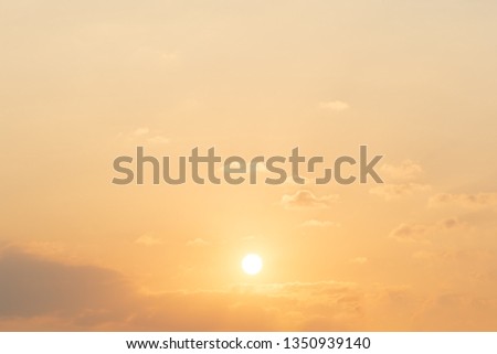 Sky background and clouds during sunset
