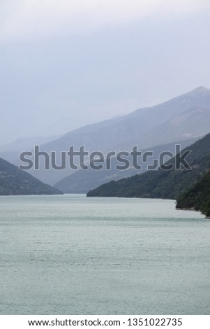 reservoir in the mountains of Georgia