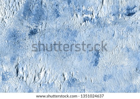 Blue Stucco Wall Texture. Background