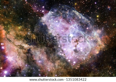 Awesome nebula. Billions of galaxies in the universe. Elements of this image furnished by NASA