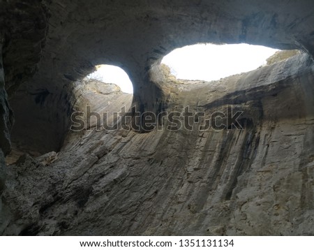 The eyes of God (Prohodna cave Bulgaria). 