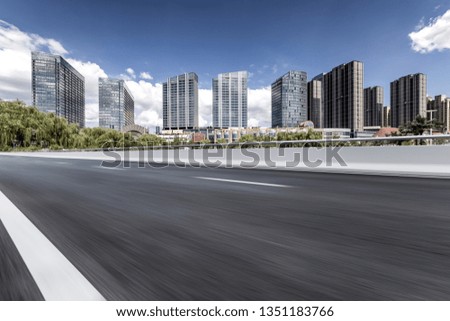 Urban landscape road