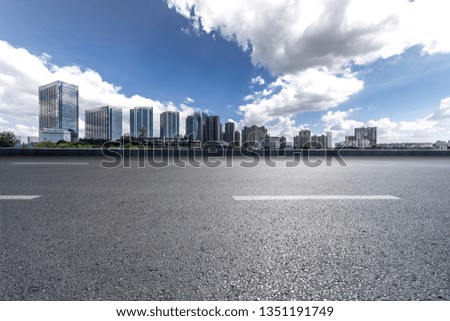 Urban landscape road
