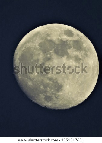 beautiful closeup of a moon 