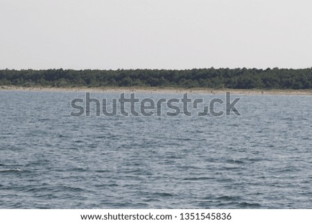 Landscape with  Adriatic sea in Italy
