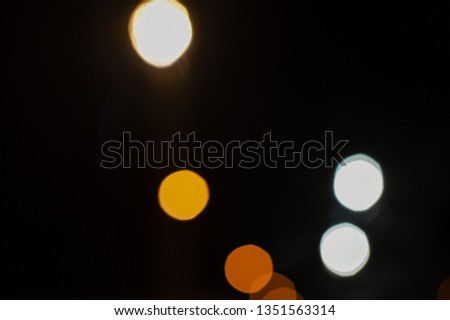 Blurry abstract light night city bokeh background