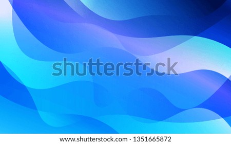 Abstract Shiny Waves. For Cover Page, Landing Page, Banner. Vector Illustration with Color Gradient