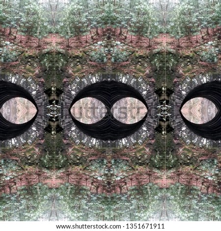 Abstract Photo Collage of Cades Cove Road Tunnel 5