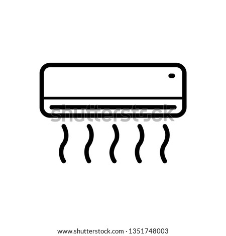air conditioner icon Royalty-Free Stock Photo #1351748003