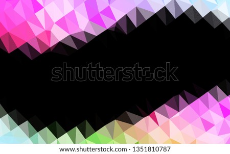 Light Multicolor, Rainbow vector abstract mosaic backdrop. Shining colored illustration in a Brand new style. Brand new design for your business.