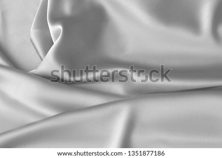 Rippled white silk fabric satin cloth waves glamour background
