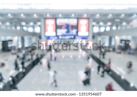 abstract blur and defocused airport for background