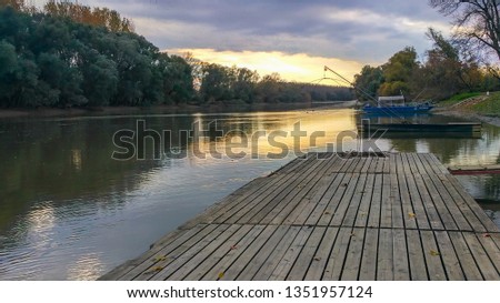 fishing boats on the Danube