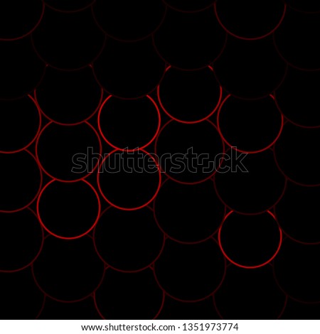Dark Red vector background with circles. Abstract decorative design in gradient style with bubbles. Design for posters, banners.