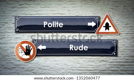 Street Sign to Polite