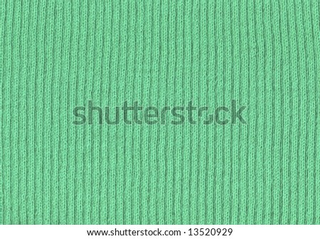 Green  Wool Close Up
