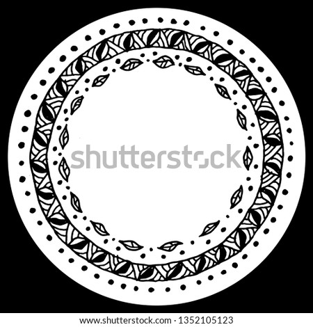 Decorative patterns for plates prints for t-shirts logo ornament mandala flat vintage elements