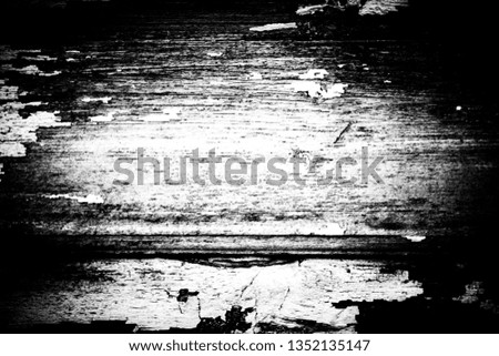 texture of old wooden boards with vignette, monochrome 