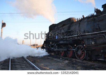 Industrial living fossil, coal steam train