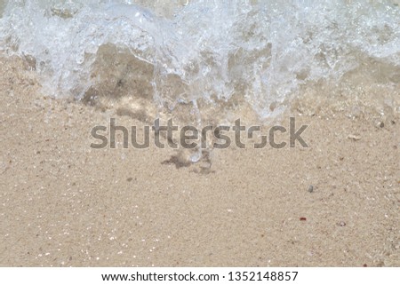 Surface and background Beautiful wave and sea
