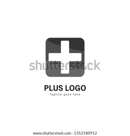 Medic logo template design. Medic logo with modern frame isolated on white background