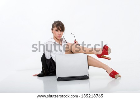 bussineswoman with laptop