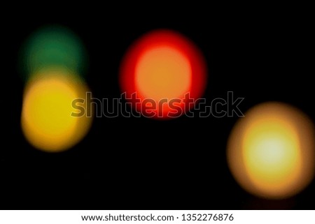 Colorful Bokeh Dots of Light for Background
