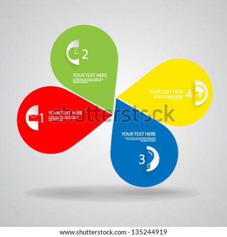Elements and Icons Modern Vector Design - eps10 Background