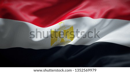 Egyptian flag. Egypt.