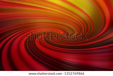 Dark Red, Yellow vector blurred shine abstract background. Glitter abstract illustration with gradient design. Background for designs.