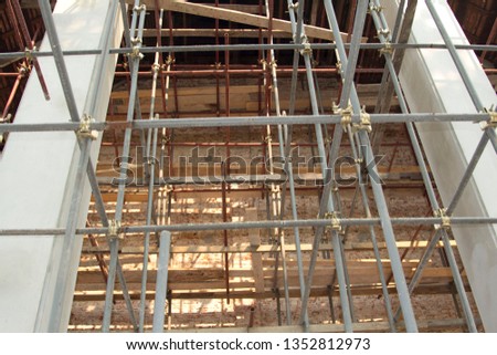 Steel scaffolding and construction