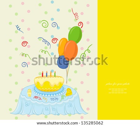 Happy birthday greeting card vector eps 10