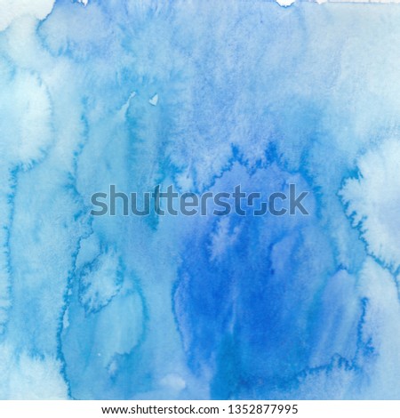 Blue watercolor background 