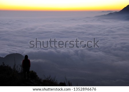 Sunrise on the KiQuanSan mountain, Vietnam