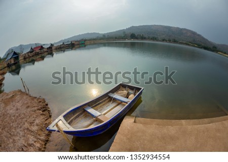 Boat in the river Royalty-Free Stock Photo #1352934554