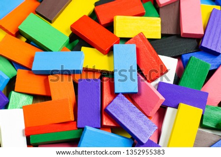 Domino colour close up image for  background.